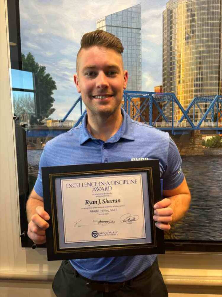 Congratulations to Ryan Sheeran 2024 Recipient of the Excellence-In-A-Discipline Award Recipient